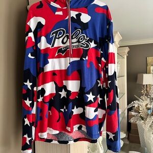 Ralph Lauren Polo jersey hoodie.